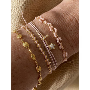 MANCHETTE ROSE POUDREE - Ensemble de bracelet 1