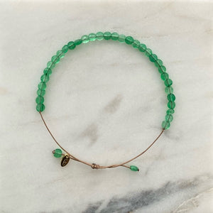 Bracelet Margaux - Agate verte