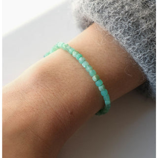 Bracelet Océane Cube - Chrysoprase