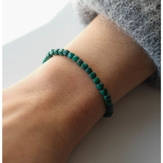 Bracelet Océane Cube - Malachite du Congo