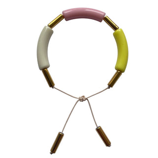 BRACELET TULUM - Blanc / rose / jaune