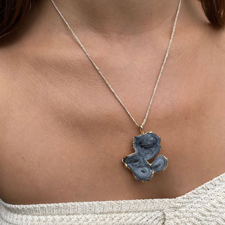 Collier Karine agate druzy