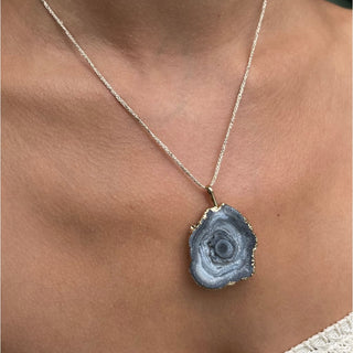 Collier Karine agate druzy